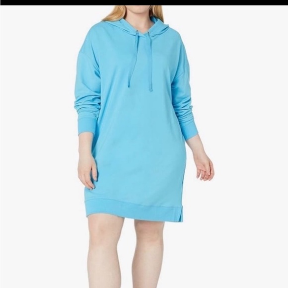 The Drop Women's Iona Long-Sleeve Hooded Mini Sweatshirt Dress NWT Size XS - Picture 5 of 11